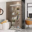 Vitrine à double porte vitrée avec 5 tablettes, vitrine-548365562