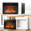 Foyer électrique encastrable avec fonction Wi-Fi et 6 couleurs de flamme-410251715