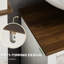 Armoire de salle de bain blanche sous le lavabo, double porte, peu encombrante