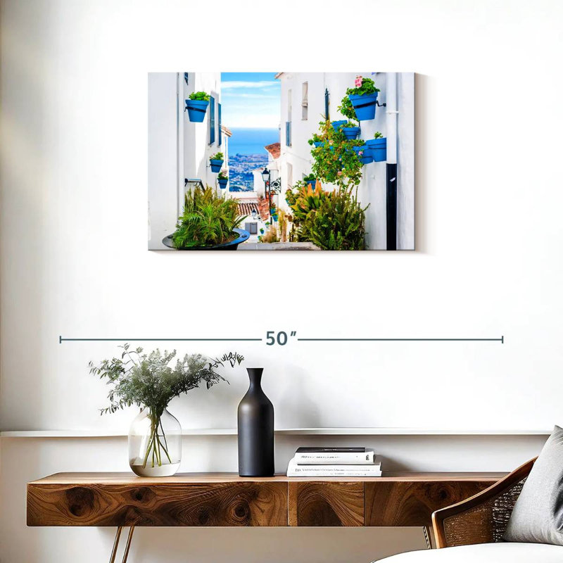 Sirci, pittoresque rue Mijas, H 20 po x l 30 po