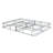 9 in. Twin-XL Size Folding Mattress Box Spring Foundation Bed Base, Polyester, Metal Frame, Gray
