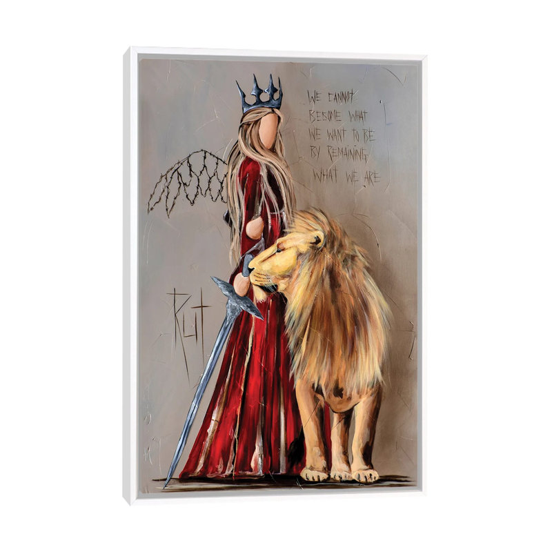 Nous ne pouvons pas devenir par Rut Art Creations - impression d'art graphique, H 18 po x l 26 po x P 1,5 po, Pas de tapis