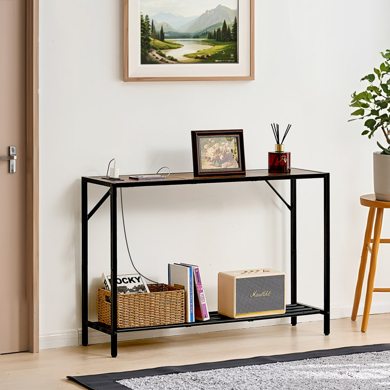 Table de chevet à console étroite 41,7 po pour entrée et salon