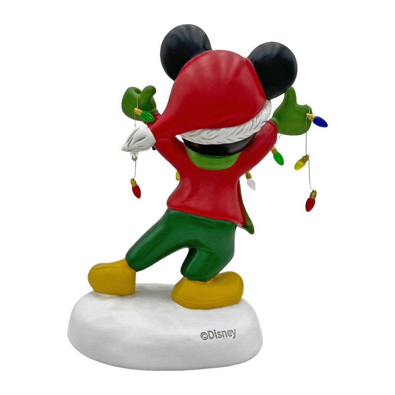 Statue de jardin Mickey avec lumières Backyard Glory de Disney, produit Disney sous licence officielle