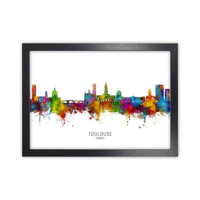 Toulouse France Skyline by Michael Tompsett - 1 Piece Wall Art