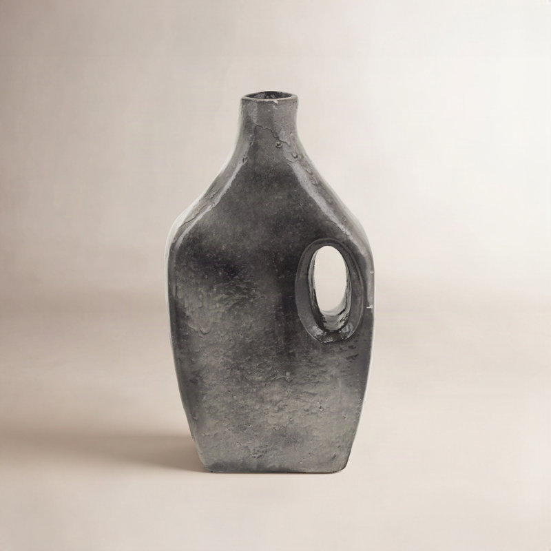 Kimona Earthenware Table Vase, 17.95" H x 9.40" W x 4.10" D