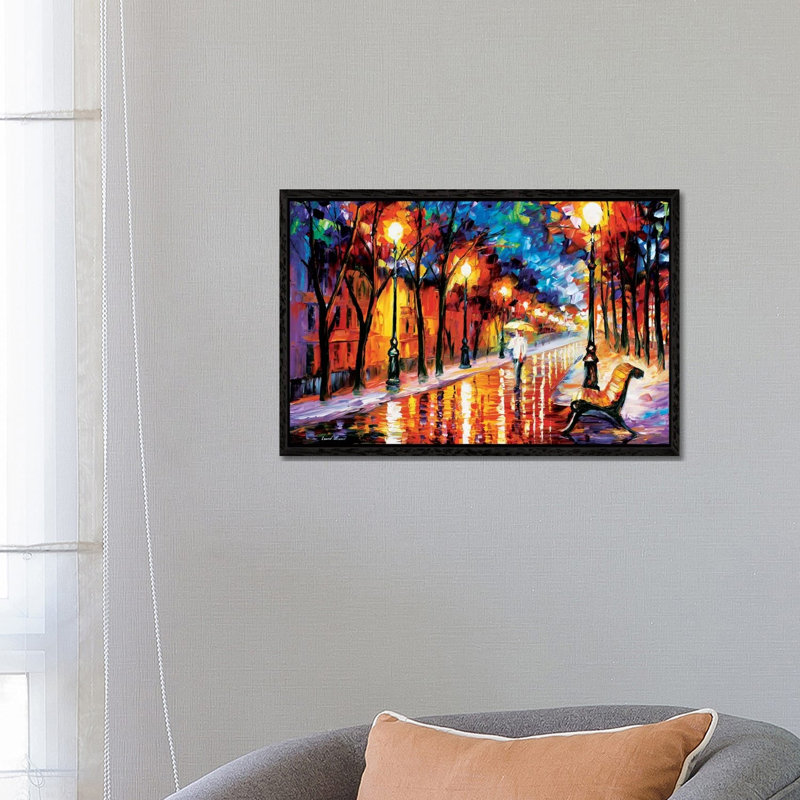 Contemplation by Leonid Afremov - Painting on Canvas, 66.04 cm H x 45.72 cm W, Black Framed Canvas