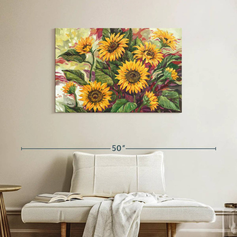 Harnek tournesols flamboyants, H 26 po x l 39 po
