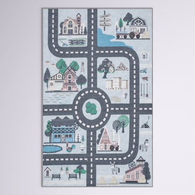 Amsterdam Blue/Dark Grey Rug