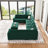 Shavera 155.8" W Velvet Upholstered 8-Person Sectional with Ottoman-2030214825