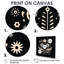 «Minimal Flower Composition» - Botanicals, art mural-1645086020-1645086016