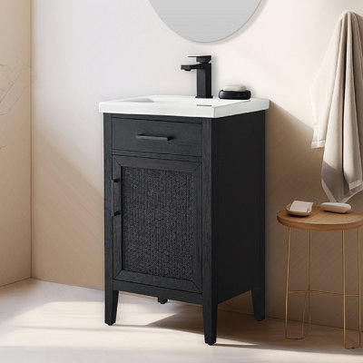 Sebastiano 20'' Single Bathroom Vanity with Ceramic Top