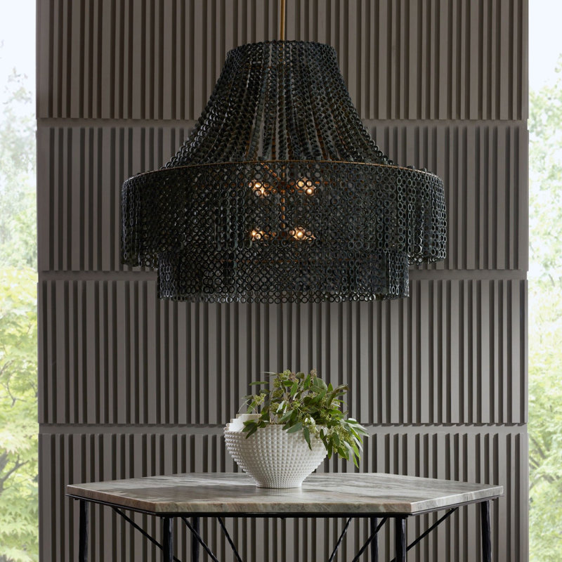 Hannie Large Chandelier, Gray Wash