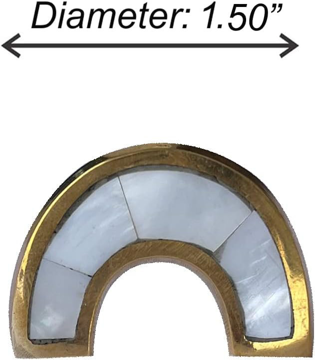 Boutons arqués de 1,5 po de largeur