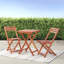 Ensemble bistro en bois Reddish Brown