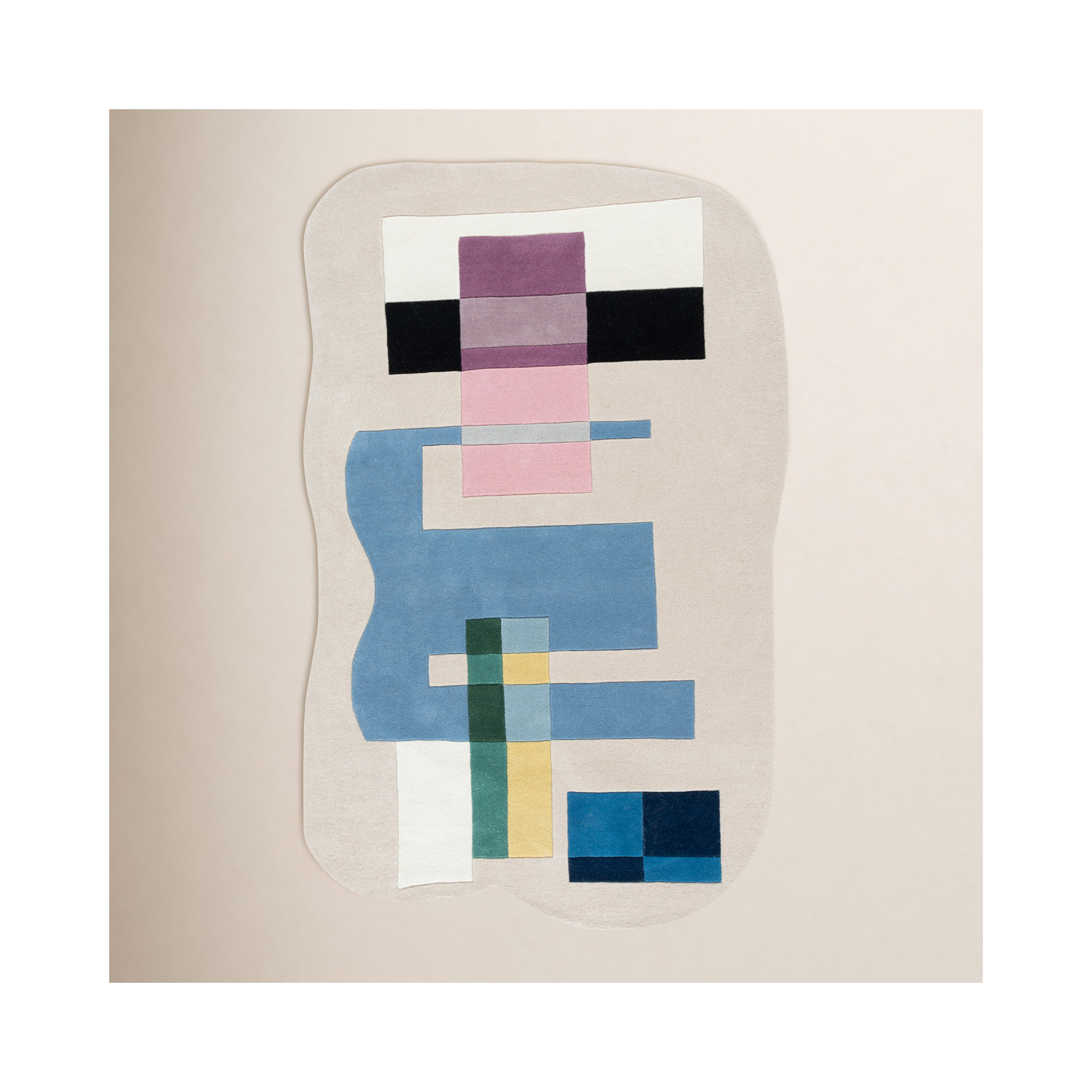 Deja Handmade Rug, Rectangle 6' x 9'