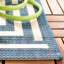 Tapis intérieur / extérieur bleu / blanc Arneshia-1730791912
