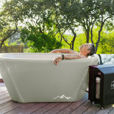 The Endurance Cold Plunge Bundle with 1HP Chiller (French Grey)