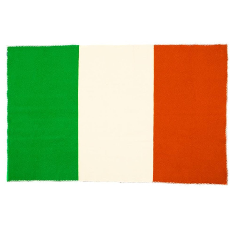 Irish Flag Wool Throw