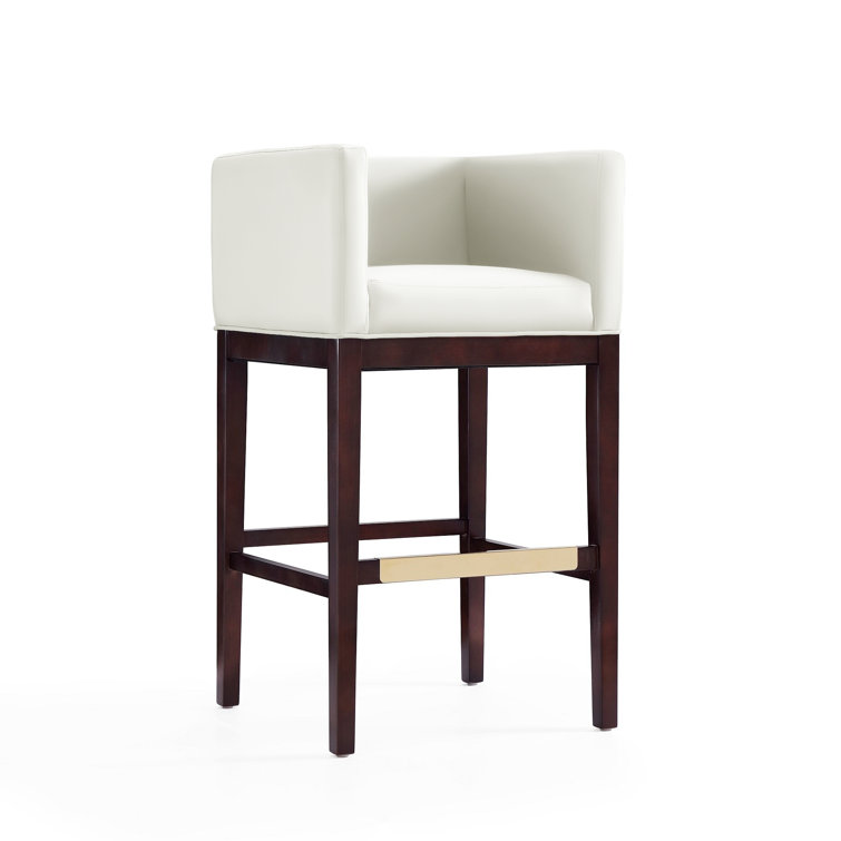 Beeley Upholstered Counter Stool with Solid Wood Frame