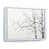 Cadre flottant blanc