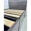 Lit simple avec rangement et 1 table de chevet gris foncé Robin