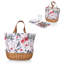 Panier fourre-tout en toile et saule Promenade pour 2 personnes-34536783