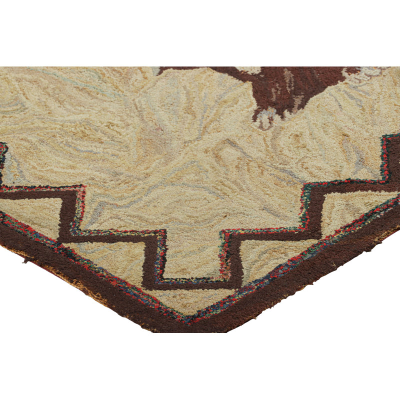 One-of-a-Kind 2'4X4' Hand Knotted Area Rug