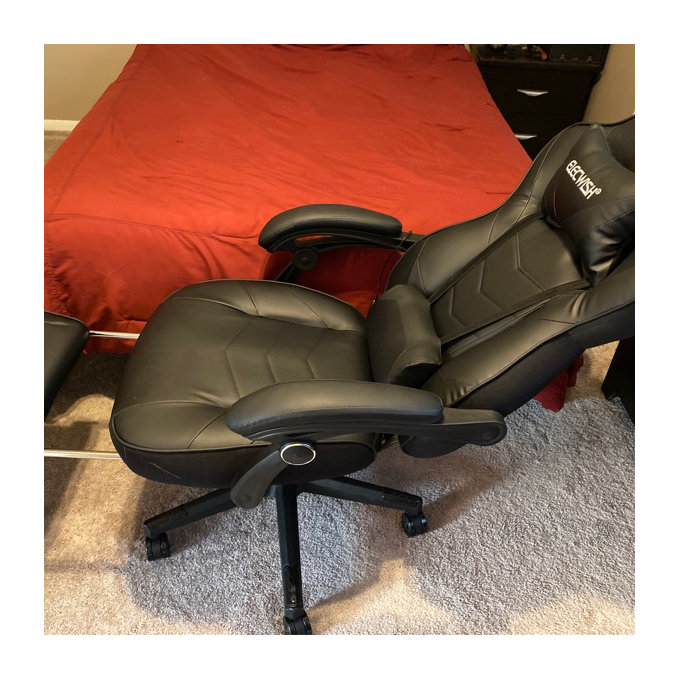 RAYS Reclining Ergonomic Faux Leather Swiveling PC Racing Game - Main Image