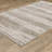 Michalski Textural Distressed Stripe Beige/ Brown Hand-made Area Rug-615577301