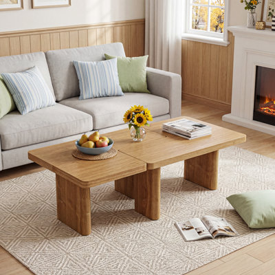 51.38-inch modern multi-piece design coffee table