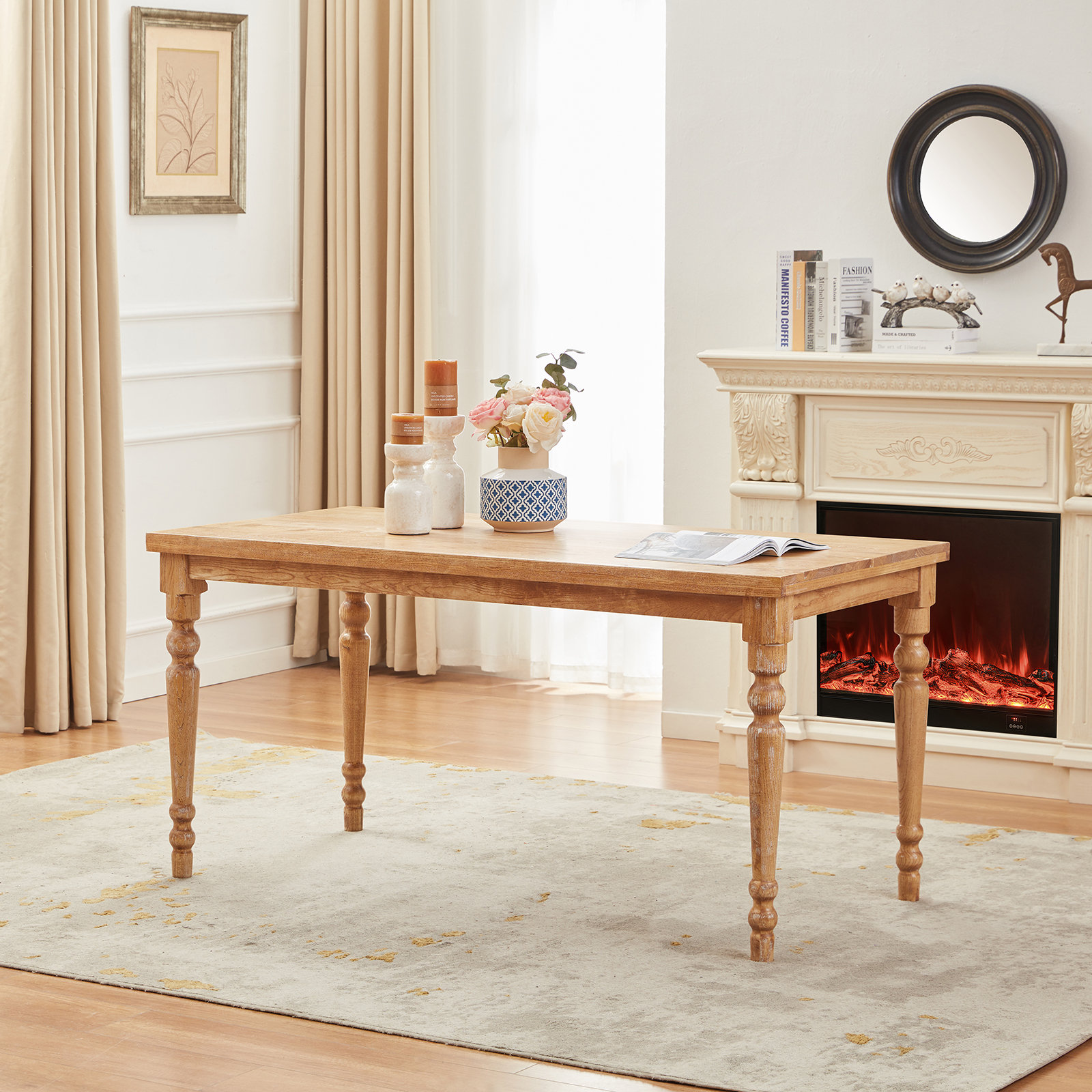 Anistyn Solid Wood Dining Table