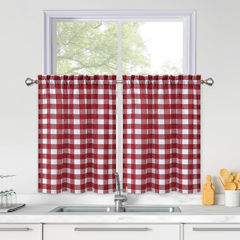 Rideau de cuisine Tomasita, Brun, L 56 po x L 36 po