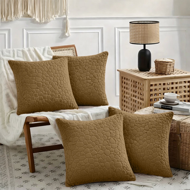 Square Throw Cushion Pad, Rust
