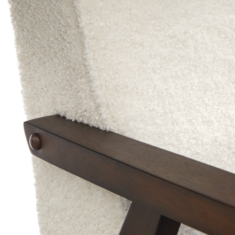 Fauteuil en polyester Berthiaume, Polyester blanc