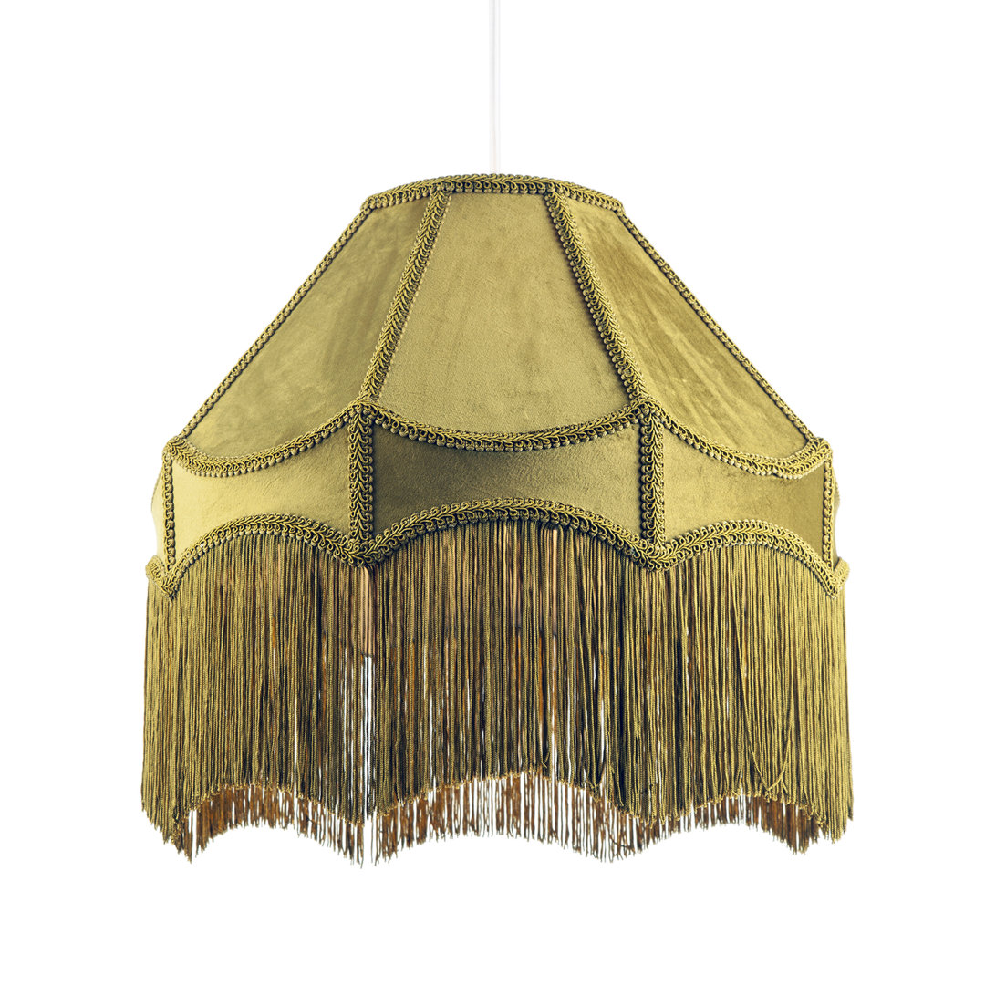Traditional Victorian Empire 40Cm Lamp Shade In Soft With Tassels By Happy Homewares