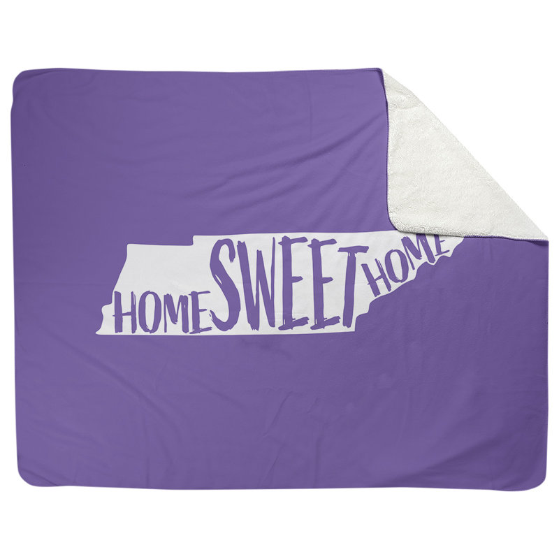 Jeté en polaires pour tennessee home, l 52,5 po x L 62,5 po, Mauve