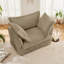 Fauteuil en velours côtelé avec 3 grands coussins Corduroy-1659201691