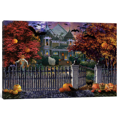 «Halloween House» par Nicky Boehme - impression sur toile tendue
