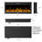 Shelburne Wall Mounted Electric Fireplace - Recessed Fireplace with Front Vent-1367050031