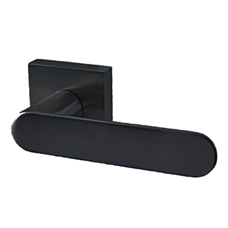Single Dummy Door Lever Set, Right, Satin Black