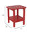 Collis Rectangular Outdoor Side Table , 17'' in. W 17'' in. D-88697029