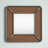 Dillon Solid Wood Square Wall Mirror