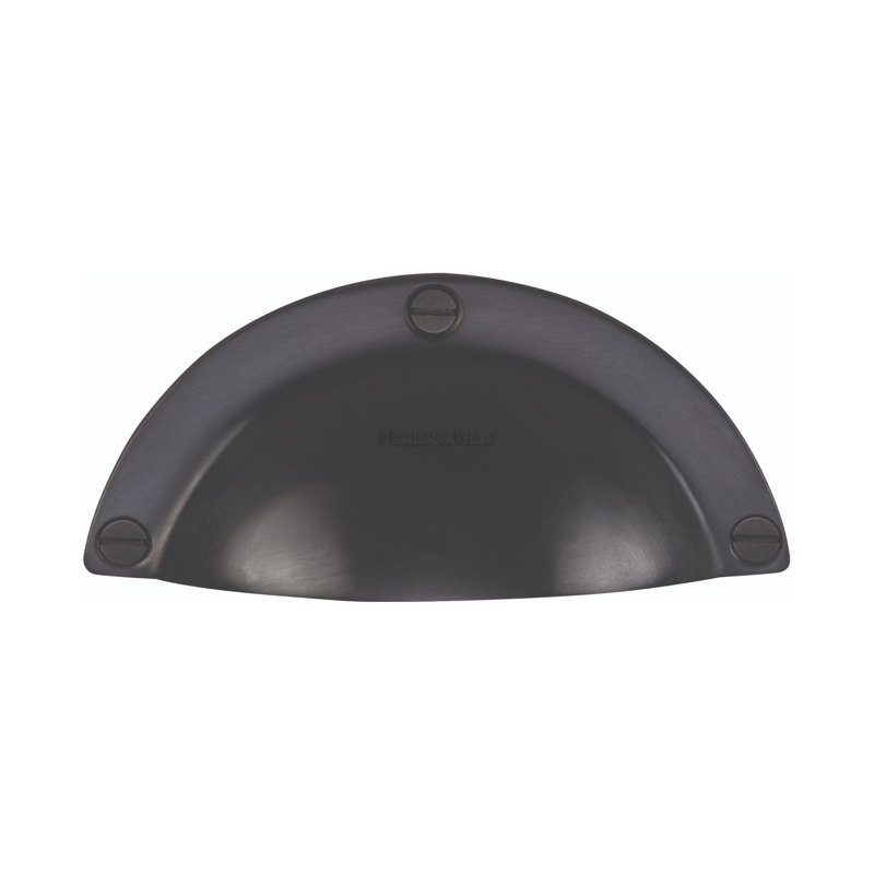 Heritage Brass Heritage Drawer Pull Traditional Design, Matt Black