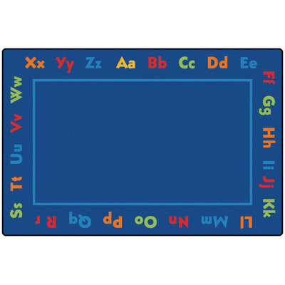 Alphabet Value KID$Value Plus Tufted Blue Classroom Rug