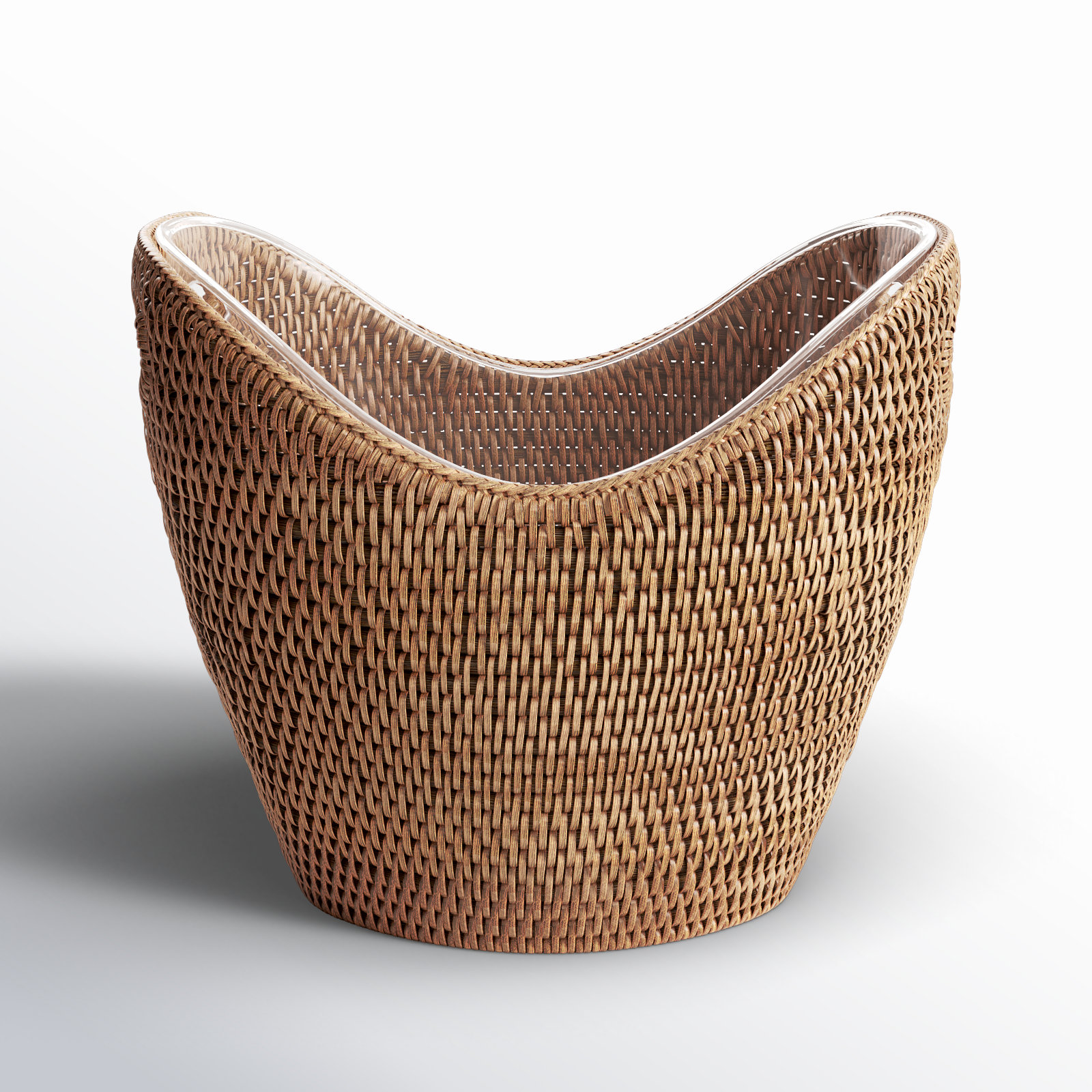 Jayleen Beverage Tub, Warm Brown