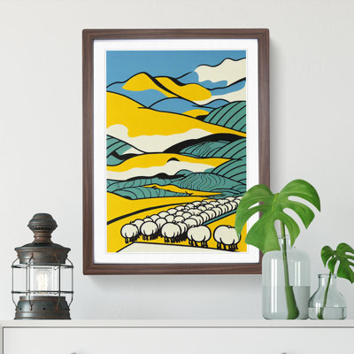 XV1022-3938X Sheep - Single Picture Frame Print