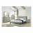 Contemporary Bed with Polyfiber Tufted Headboard and Platform Frame for Modern Bedrooms-748777130-748777124