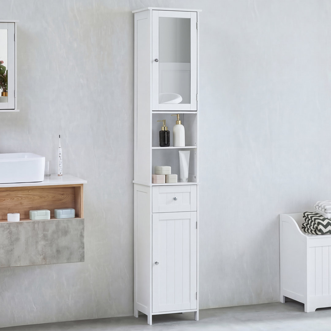 Milano 40Cm W x 190Cm H x 30Cm D Tall Bathroom Cabinet