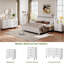 Commode cannelée 55 po à 6 tiroirs avec dispositif anti-basculement 55 po Wave-1824968395